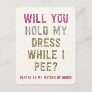 Faire-part Parties scintillant Tenir Ma Robe Pendant Que Je P