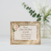 Faire-part Partition Enregistrer la date Carte postale (Debout devant)