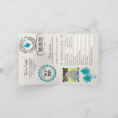 Faire-part Passeport Colombien Save the Date (Intérieur)