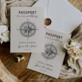 Faire-part Passeport Unique Enregistrer La Date Destination M