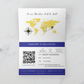 Faire-part Passport to Adulthood Blue 21st birthday (Intérieur)