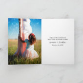 Faire-part Pastel Aquarelle de Noël Baby s'attend Photo (Intérieur)