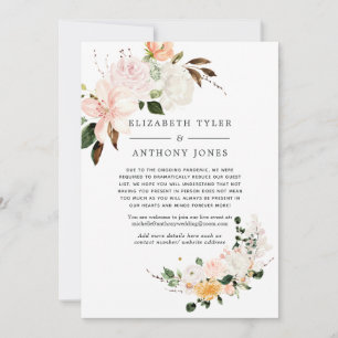 Faire-part Pastel Blush et Violet Mariage Liste d'invités réd