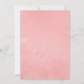 Faire-part Pastel rose et verdure Photo Grossesse (Dos)