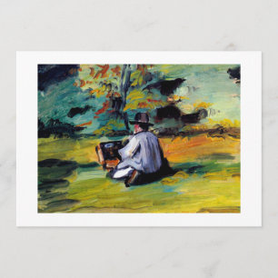 Faire-part Paul Cezanne un peintre à l'art d'impressionniste