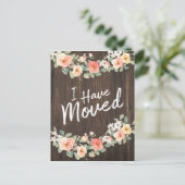 Faire-part Pays rustique j'ai déplacé la carte postale (Debout devant)