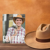 Faire-part Pays Western Graduate Photo rude Graduate Graduate