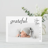 Faire-part Paysage moderne minimal photo bébé naissance (Debout devant)