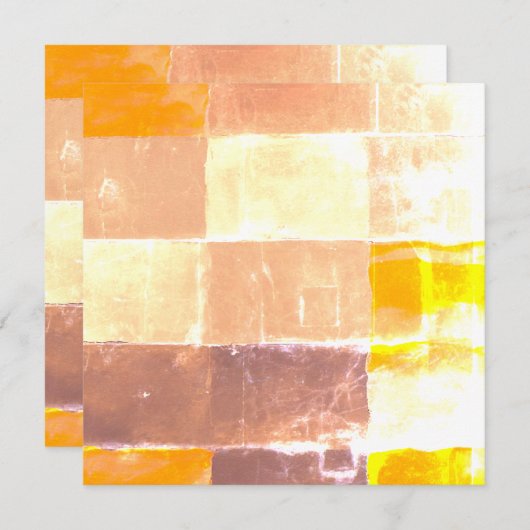 Faire-part Pêche à plaid jaune (Devant / Derrière)