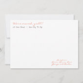 Faire-part Pêche & Brown Home, Sweet New Home - Texas (Dos)