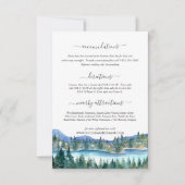 Faire-part Pemi River Mariage Informations d'invité (Devant)