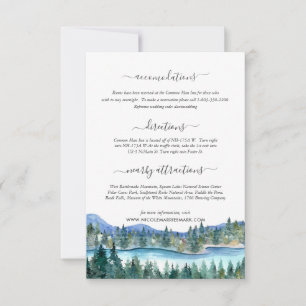 Faire-part Pemi River Mariage Informations d'invité