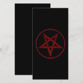 Faire-part Pentagram Red Devil (Devant / Derrière)