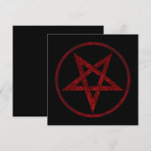 Faire-part Pentagram Red Devil (Devant / Derrière)