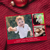 Faire-part Père Noël Baby Christmas Photo Naissance