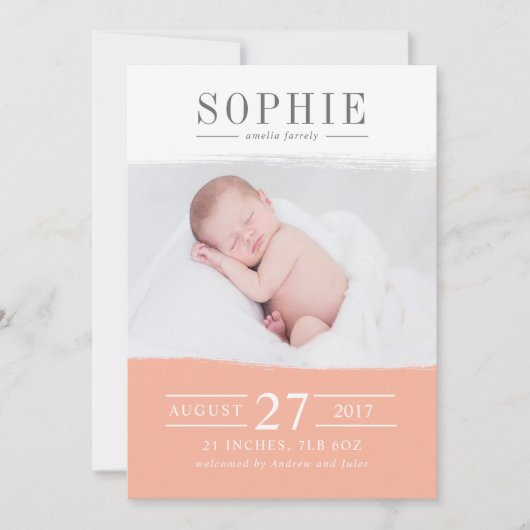 Faire-part perfection de pêche (Devant)