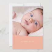 Faire-part perfection de pêche (Dos)