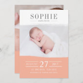 Faire-part perfection de pêche (Devant / Derrière)