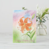 Faire-part Personalized Elegant Tiger Lily (Debout devant)