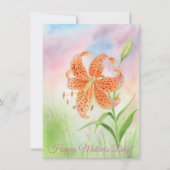 Faire-part Personalized Elegant Tiger Lily (Devant)