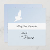 Faire-part personnalisable de la mort / du décès (Devant / Derrière)