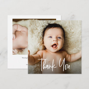 Faire-part personnalisé de naissance avec 2 photos