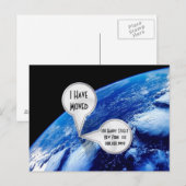 Faire-part Personnalisé J'Ai Déplacé Carte Postale (Devant / Derrière)