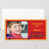 Faire-part Personnalisé Premier jour de maternelle personnali (Devant / Derrière)