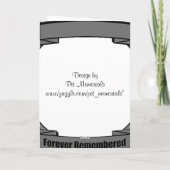 Faire-part personnalisée Pet Memorial (Dos)