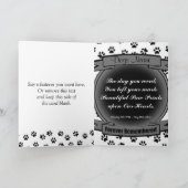 Faire-part personnalisée Pet Memorial (Intérieur)