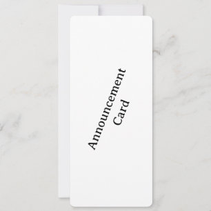Faire-part Personnalisez votre arrondi 4" x 9,25"