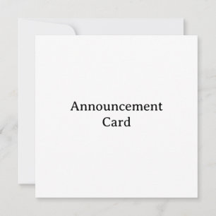 Faire-part Personnalisez Votre Squared 5,25" x 5,25"