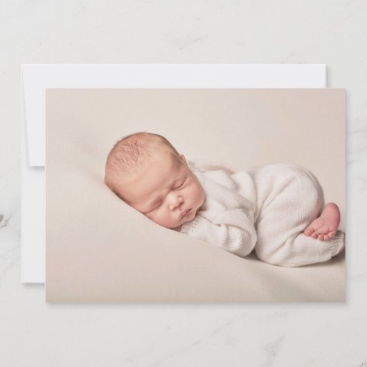 Faire-part Petit Citrouille Lumière Sage Vert 2 Photo Naissan (Dos)