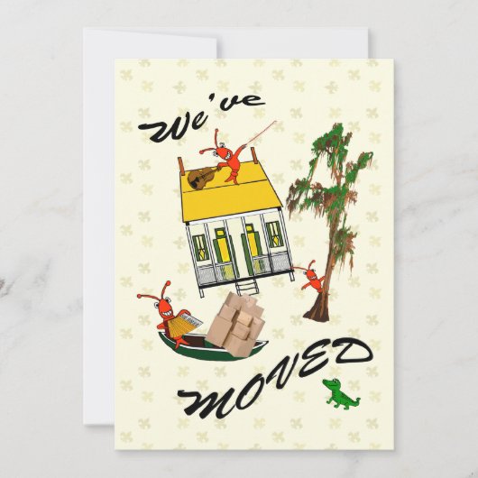 Faire-part Petite Cajun Crawfish Annonces de déplacement (Devant)