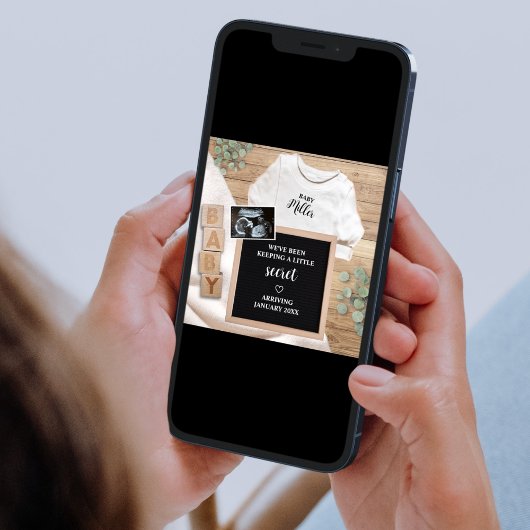 Faire-part Petite Sonogramme Secret Grossesse de la photo