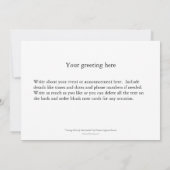 Faire-part Petites filles bord de mer belle peinture Renoir (Dos)