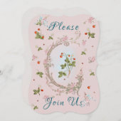 Faire-part Petits Fraises de Marie Antoinette (Devant / Derrière)