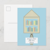 Faire-part Peu de carte postale de coutume de bibliothèque (Devant / Derrière)