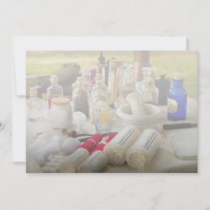 Faire-part Pharmacie - Trousse de campagne de guerre civile