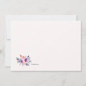 Faire-part photo à l'aquarelle (Dos)