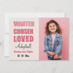 Faire-part photo adopté