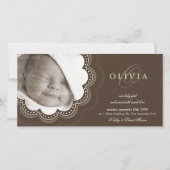 Faire-part PHOTO ANNONCES DE NAISSANCE :: fleur douce 5L (Devant)