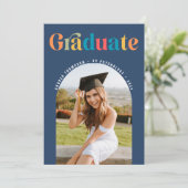 Faire-part Photo Arc colorée rétrograde (Debout devant)