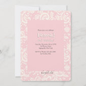 Faire-part photo avec dentelle précieuse (Dos)