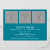 Faire-part photo avec l'invitation de Grad Party (Verso)