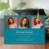 Faire-part photo avec l'invitation de Grad Party