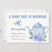 Faire-part Photo Baby Boy est enceinte (Devant)