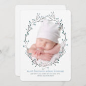 Faire-part Photo Blueberry (Devant / Derrière)