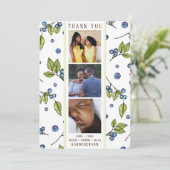 Faire-part photo Blueberry Merci (Debout devant)