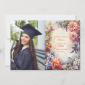 Faire-part Photo Boho Fleur sauvage Meadow Graduation (Devant)